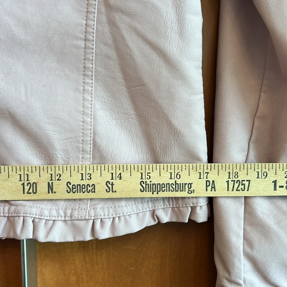 BACCINI pink vegan leather jacket in women’s petite small, excellent condition - Picture 11 of 13